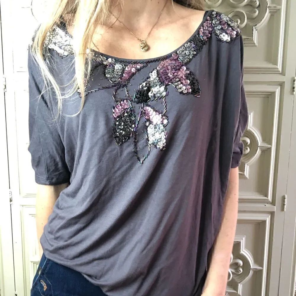 Forever 21 vintage style sequence top